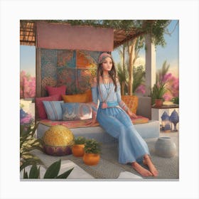 Peaceful Feminine Warm And Chic Inspired Canvas Print