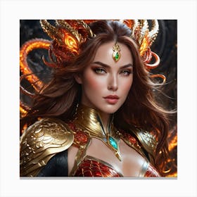 Demon Goddess hikff Canvas Print