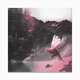 Pink Bird Canvas Print