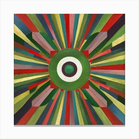 Painting With Green Center Wassily Kandinsky Squa Esrgan 3 Canvas Print