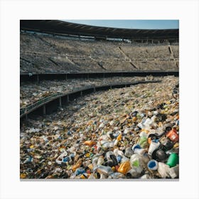 Stadium Full Of Garbage 1 Canvas Print