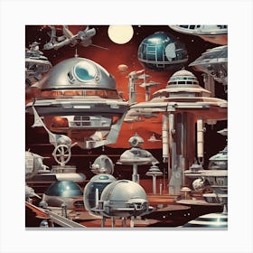 Star Wars Empire Glorious Dystopian Propaganda Art 3 Canvas Print