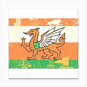 Flag Of Wales Canvas Print