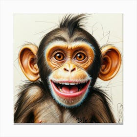 Chimpanzee 17 Canvas Print