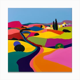 Abstract Travel Collection France 1 Canvas Print