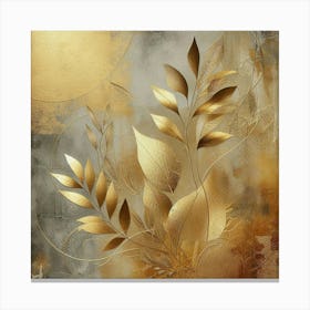 Golden Leaves Canvas Print