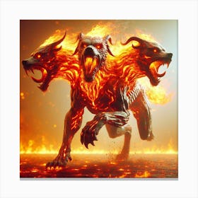 Fire Demons Canvas Print