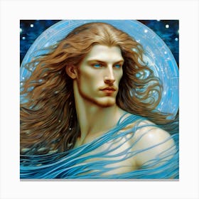 Aquarius Man Canvas Print