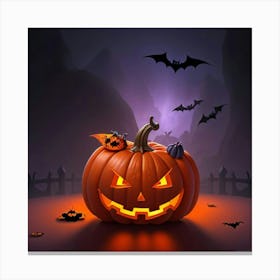 Halloween Pumpkin Canvas Print