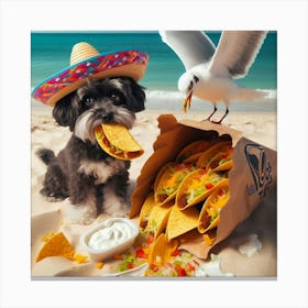 New Taco Bell Mascot Canvas Print