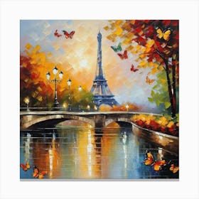 Paris Eiffel Tower 84 Canvas Print