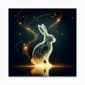 Rabbit In Space Canvas Print