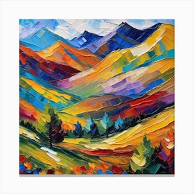 Abstract Landscape Painting 5 Canvas Print