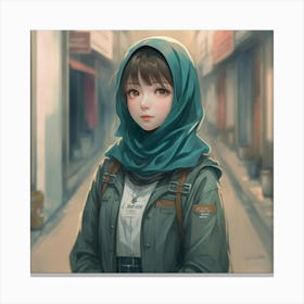 Asian Girl 3 Canvas Print