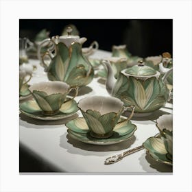 Tea Set 12 Canvas Print