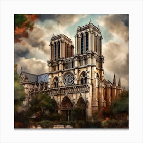 Notre Dame Cathedral Canvas Print