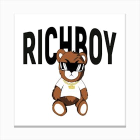 Teddy Bear Rich Boy 1 Canvas Print