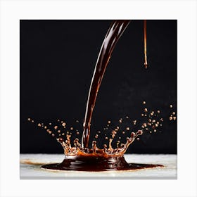 Pouring Chocolate Canvas Print