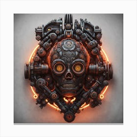 Steampunk Skull Canvas Print