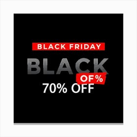 Black Friday Sell Post Templates Design (14) Canvas Print