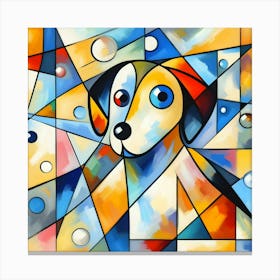 Abstract Dog Painting 2 Canvas Print