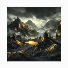 Dark Fantasy Landscape Canvas Print