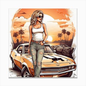 Chevrolet Muscle Car Canvas Print