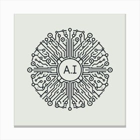 Ai Logo 3 Canvas Print