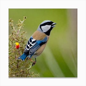 Tit on branch 2 Canvas Print