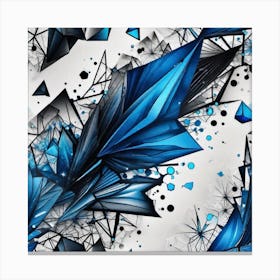 Abstract Blue Abstract Canvas Print