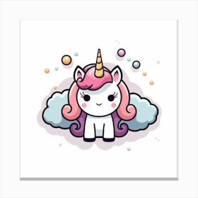 Cute Unicorn 638 Canvas Print