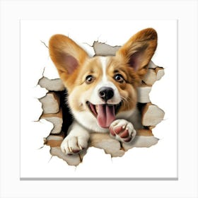 Pembrokeshire Corgi 2 Canvas Print