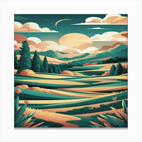 Landscape Painting 1 Canvas Print