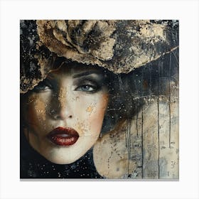 Woman In A Hat Canvas Print