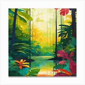 Tropical Jungle Canvas Print