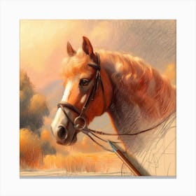 Horse Portrait Canvas Print