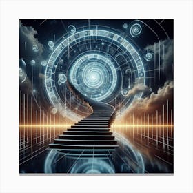 Stairway To The Future 1 Canvas Print