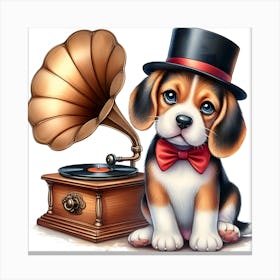 Beagle~Reimagined Canvas Print