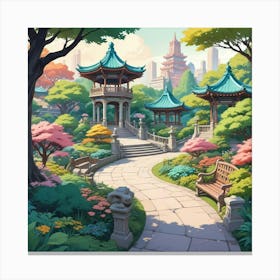 Chinese Garden 1 Canvas Print