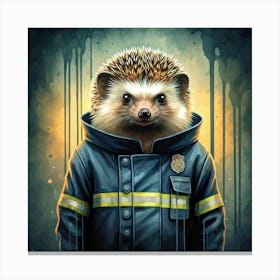 Hedge Firefighter Canvas Print