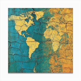 World Map Canvas Print Art Canvas Print