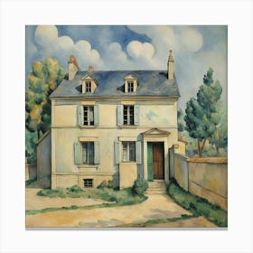 House Of Pre Lacroix 1873 Paul Cezanne Art Print 2 Canvas Print