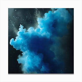 Blue Smoke Canvas Print