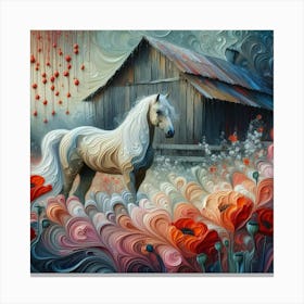 Horse In The Field 1 Canvas Print