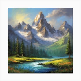 Mountain Landscape 1 Canvas Print