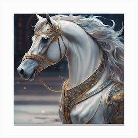 White Horse Canvas Print