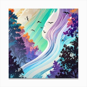 Leonardo Anime Xl An Abstract Natureinspired Artwork With A Wh 3 (2) Canvas Print