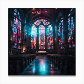 Stained Glass Window Canvas Print