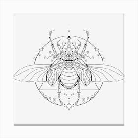 Mandala Insect 04 Canvas Print