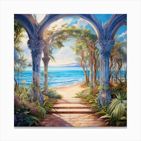 Archway To The Beach 2 Canvas Print